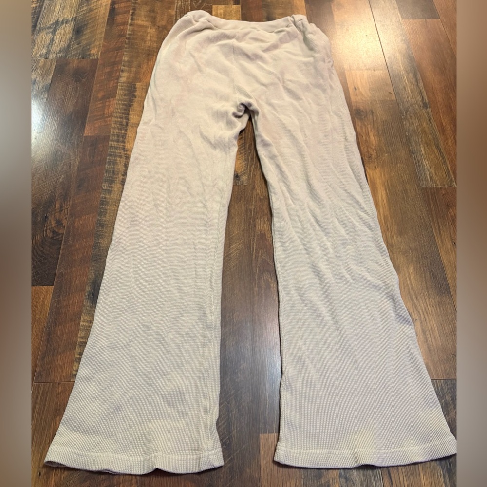 Women’s TALENTLESS Cream Waffle Knit Pants - Picture 3 of 3